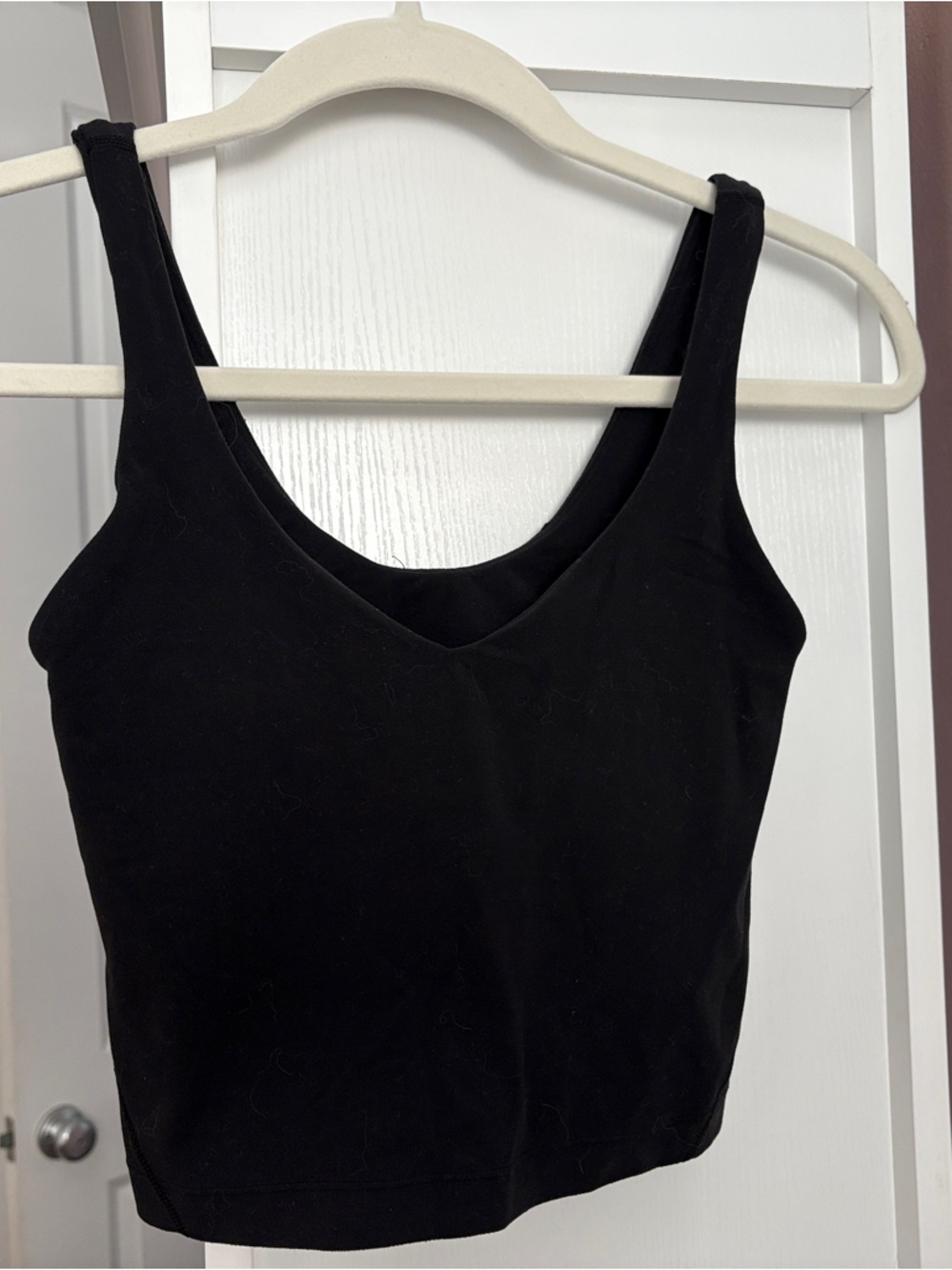 Lululemon Black Women's Tank Crop Top Sz 2/XS